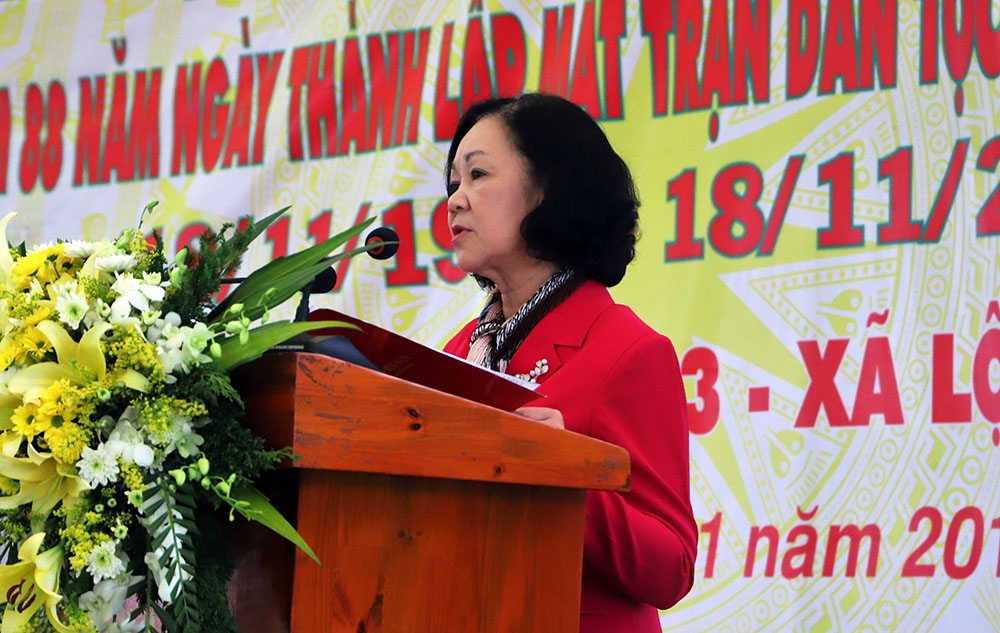 Lãnh đạo Trung ương dự Ngày hội Đại đoàn kết tại Bảo Lộc