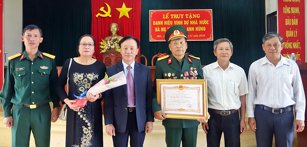 Bảo Lộc tổ chức Lễ truy tặng danh hiệu "Bà mẹ Việt Nam Anh hùng"