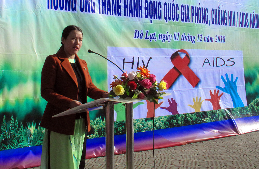Đà Lạt mít tinh hưởng ứng Tháng hành động quốc gia phòng chống HIV/AIDS năm 2018