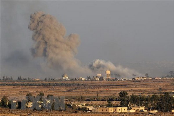 Liên quân do Mỹ đứng đầu tấn công nhiều vị trí quân sự Syria