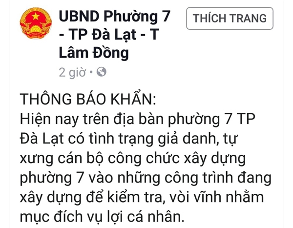 Cảnh giác với cán bộ giả danh để vòi vĩnh, xin đểu