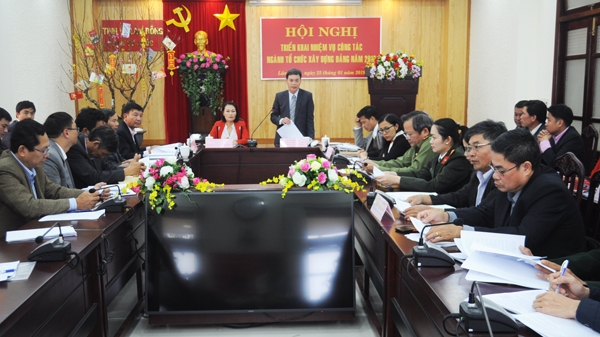 Triển khai nhiệm vụ công tác ngành Tổ chức xây dựng Đảng năm 2019