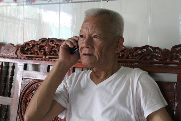 Ông Hứa Văn Mông - người có công đầu trong việc phục dựng Lễ hội Lồng Tồng trên địa bàn thị trấn Phước Cát (huyện Cát Tiên)