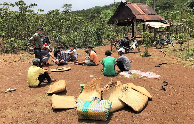 Công an Bảo Lâm phá trường đá gà quy mô lớn, thu giữ 40 xe máy