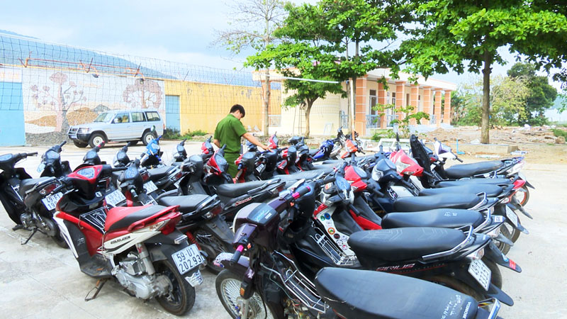 Đơn Dương: Phá băng nhóm chuyên trộm cắp, thu 30 xe máy các loại