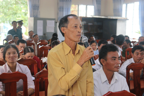 Cử tri xã Hòa Ninh, huyện Di Linh kiến với ĐBQH