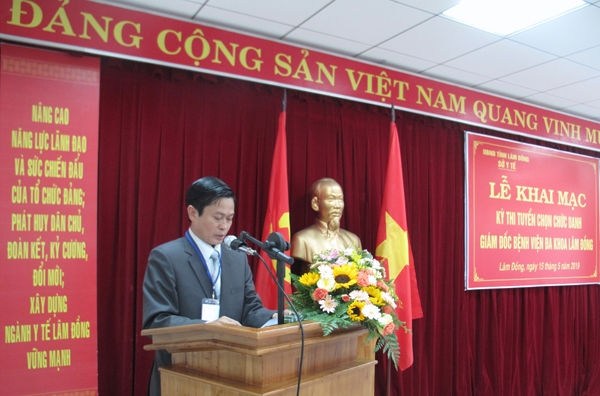 Khai mạc Kỳ thi tuyển chức danh Giám đốc Bệnh viện Đa khoa Lâm Đồng