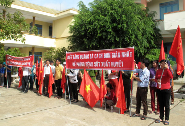Kêu gọi ''Nhà nhà diệt muỗi, lăng quăng để phòng chống bệnh sốt xuất huyết''