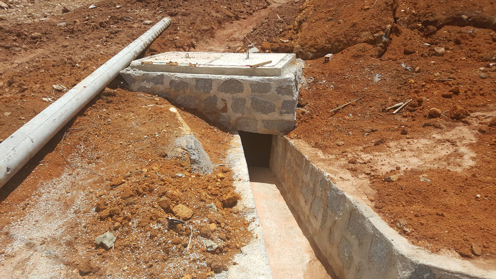 Hệ thống thoát nước thải, nước mưa cho khu đất đã được xây dựng hoàn chỉnh