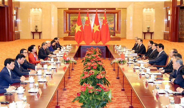 Quang cảnh hội đàm.
