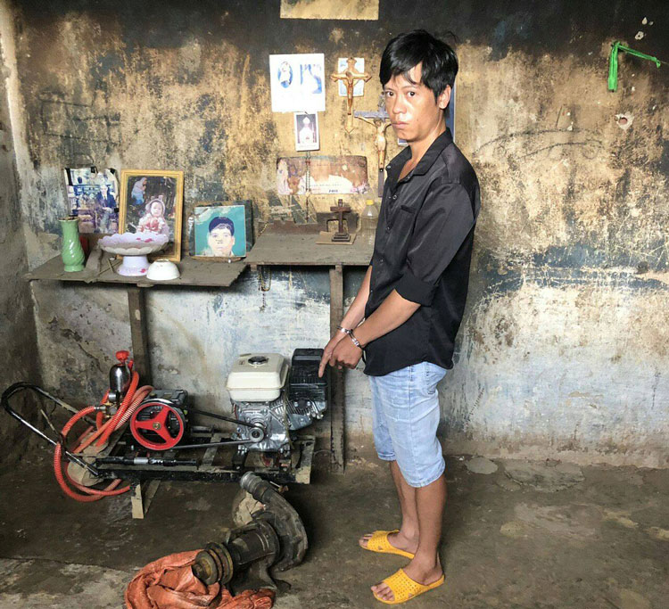 Đam Rông: Bắt đối tượng đột nhập chòi rẫy trộm máy xịt thuốc