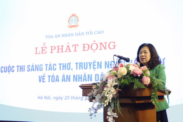 Phát động Cuộc thi sáng tác thơ, truyện ngắn và ký sự về Tòa án nhân dân