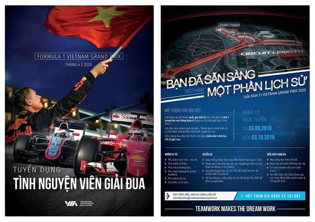 Tuyển 1.000 tình nguyện viên điều hành chặng đua công thức 1 Việt Nam