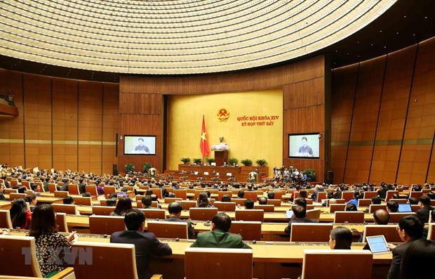 Một phiên họp tại Kỳ họp thứ 8, Quốc hội khóa XIV
