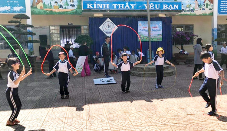 Hào hứng với giờ ra chơi trải nghiệm sáng tạo