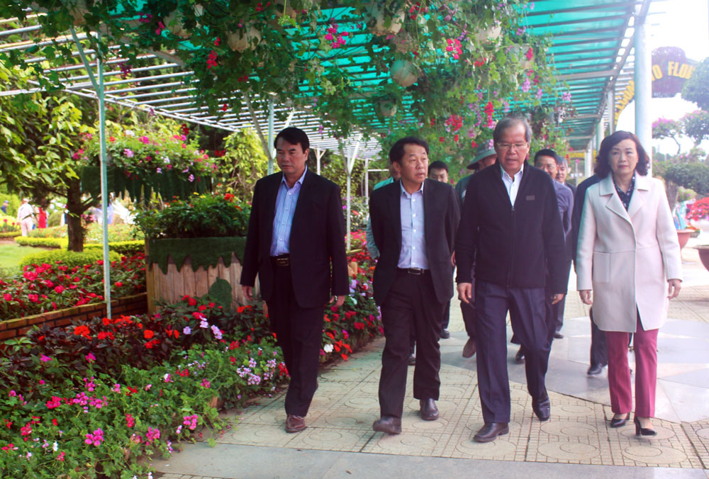 Bí thư Tỉnh ủy Lâm Đồng Nguyễn Xuân Tiến kiểm tra các công trình trên địa bàn TP Đà Lạt