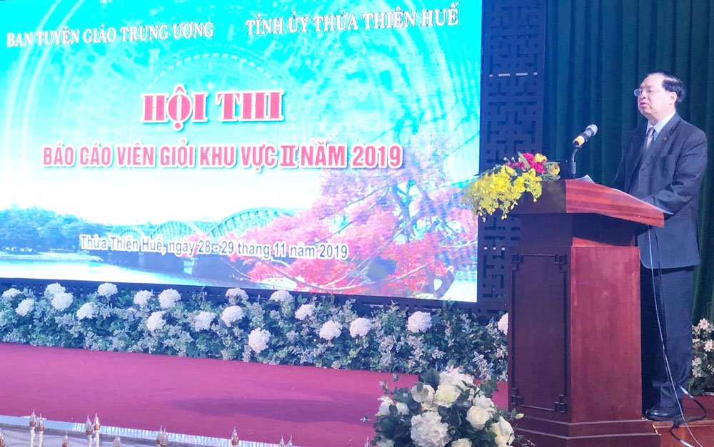 38 báo cáo viên xuất sắc tham dự Hội thi Báo cáo viên giỏi khu vực II