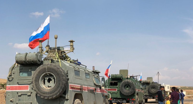 Xe bọc thép Nga bị đánh bom ở Syria, 3 người bị thương