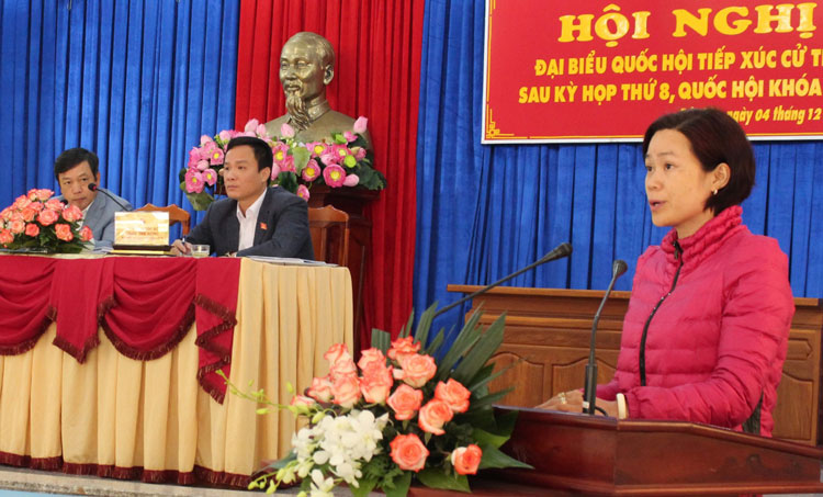 Cử tri Bảo Lộc nêu ý kiến, kiến nghị với Đoàn ĐBQH