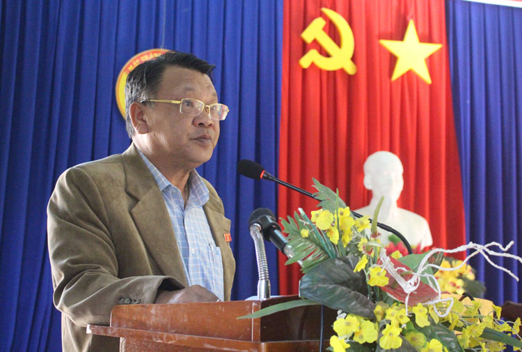 Ông Nguyễn Tạo - Tỉnh ủy viên, Phó trưởng Đoàn ĐBQH tiếp thu và giải trình ý kiến của cử tri