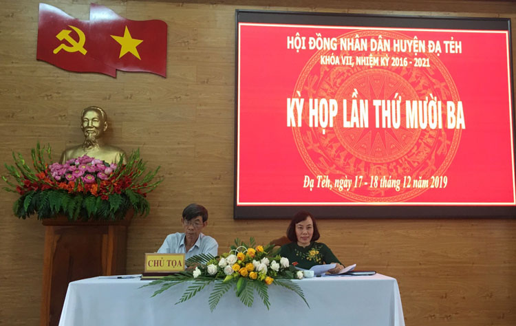 Kỳ họp thứ 13 HĐND huyện Đạ Tẻh khóa VII