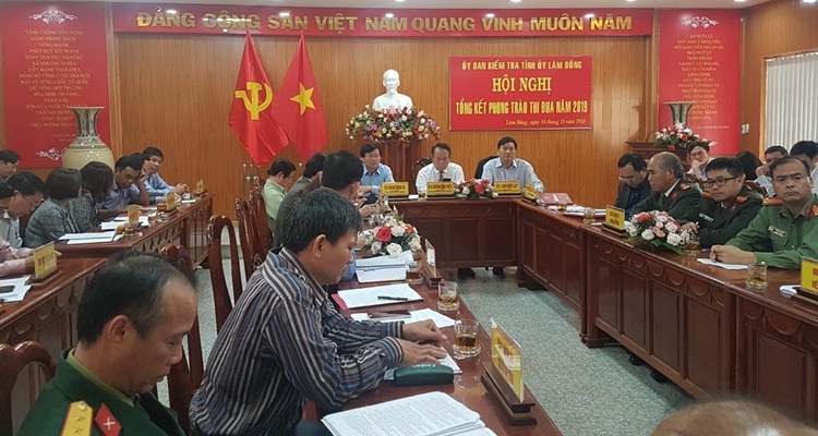 Ủy ban Kiểm tra Tỉnh ủy tổng kết phong trào thi đua năm 2019