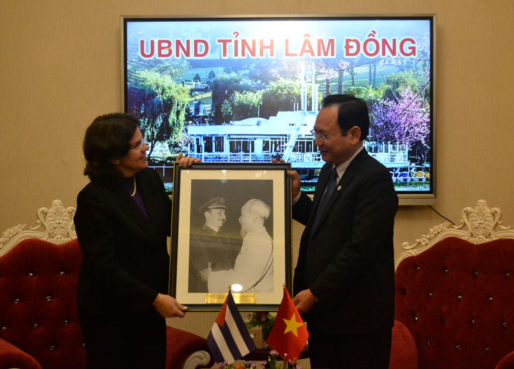Lãnh đạo UBND tỉnh Lâm Đồng tiếp xã giao đoàn Đại sứ, Lãnh sự các nước dự Festival Hoa Đà Lạt