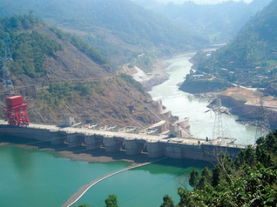 Đập Mạn Loan trên thượng nguồn sông Mekong