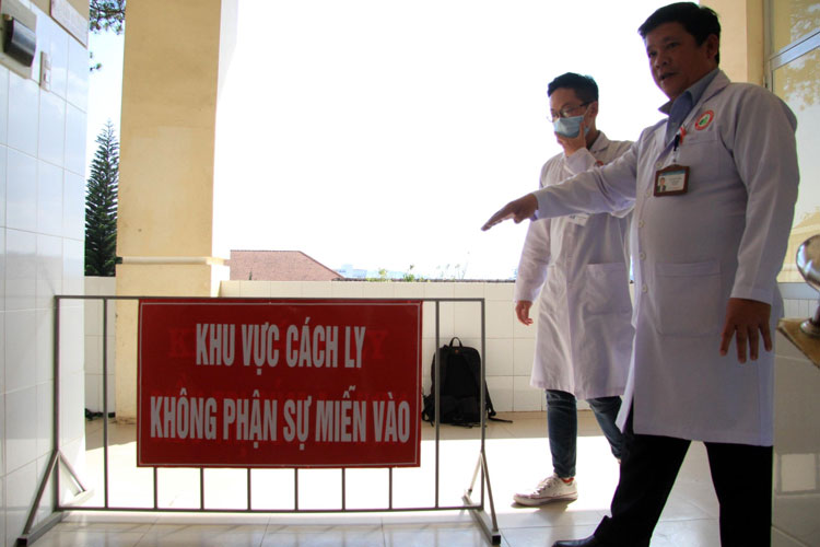 Khu vực cách ly điều trị bệnh nhân nCoV tại Bệnh viện Đa khoa Lâm Đồng