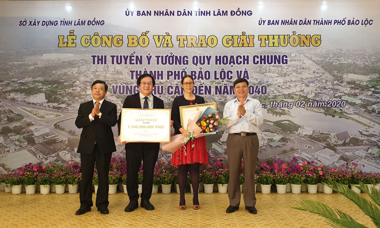 Công bố và trao giải thưởng Cuộc thi ý tưởng quy hoạch chung TP Bảo Lộc và vùng phụ cận đến năm 2040