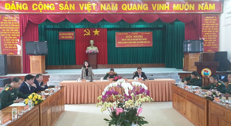 Đẩy mạnh công tác phối hợp tuyên truyền nhiệm vụ quân sự quốc phòng, địa phương