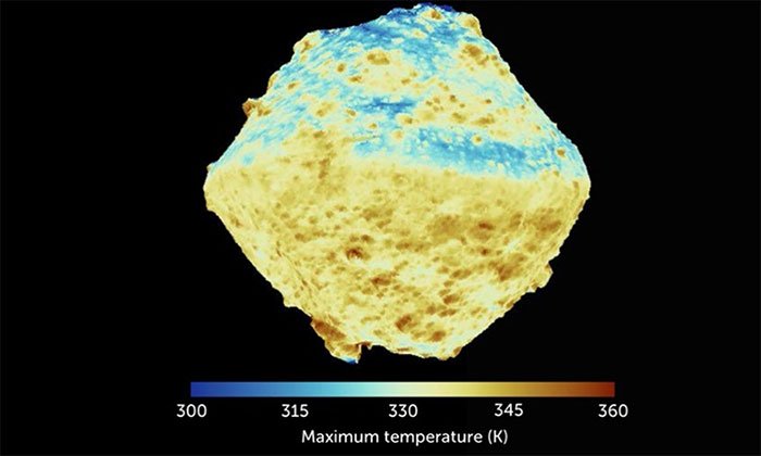 Bản đồ nhiệt của tiểu hành tinh Ryugu