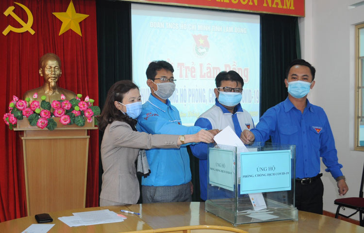 Tỉnh Đoàn Lâm Đồng phát động ủng hộ phòng chống dịch Covid-19