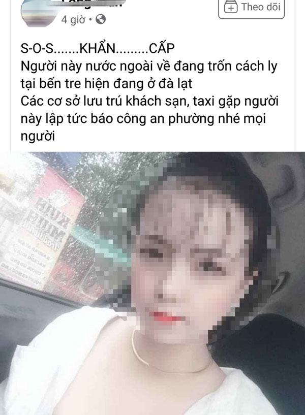 Thông tin cô gái trốn cách ly tại Đà Lạt là thất thiệt