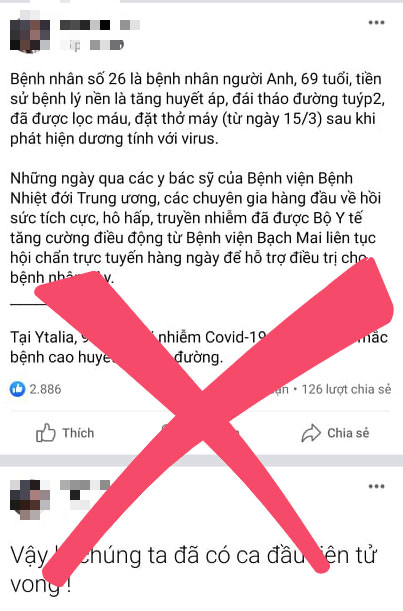 Một Facebooker đưa tin gây hoang mang