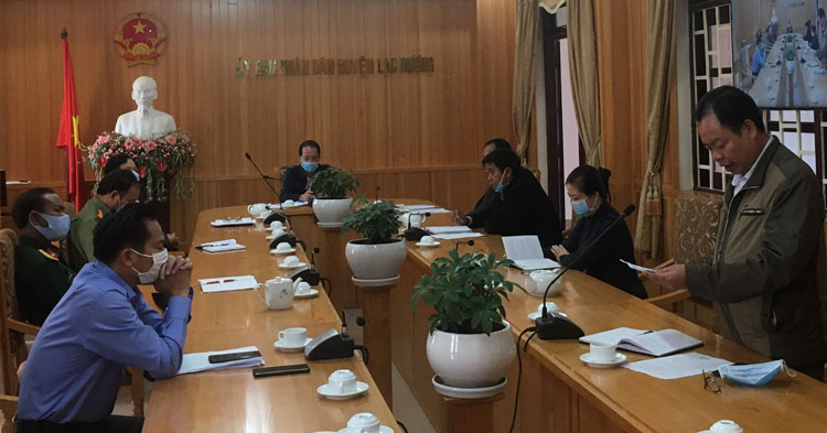 Lạc Dương đưa phòng họp trực tuyến vào hoạt động phục vụ công tác phòng, chống dịch Covid-19