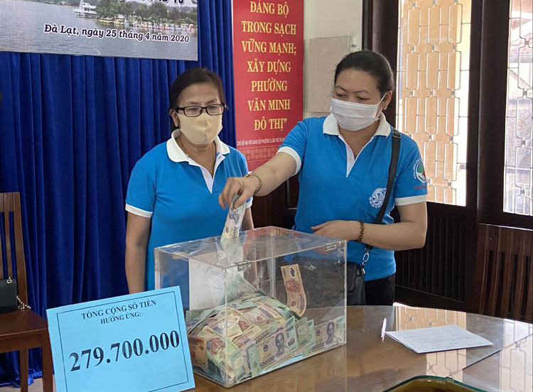 Gần 280 triệu đồng tiết kiệm hỗ trợ phụ nữ khó khăn phòng chống dịch Covid-19