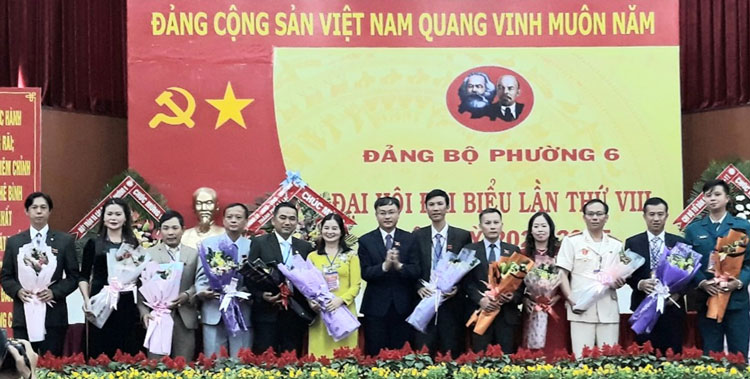 Ban Chấp hành Đảng bộ Phường 6 nhiệm kỳ 2020 – 2025 ra mắt nhận nhiệm vụ