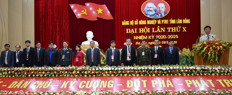 Ban Chấp hành Đảng bộ Sở Nông nghiệp và Phát triển nông thôn khóa X, nhiệm kỳ 2020 - 2025 ra mắt Đại hội