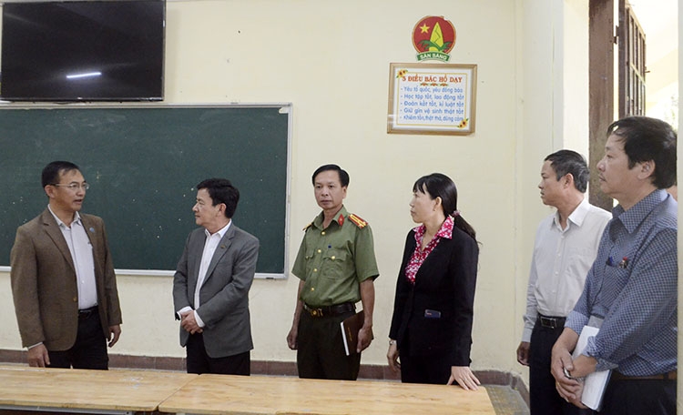 Lâm Đồng luôn chú trọng công tác kiểm tra cơ sở vật chất, trang thiết bị phục vụ kỳ thi