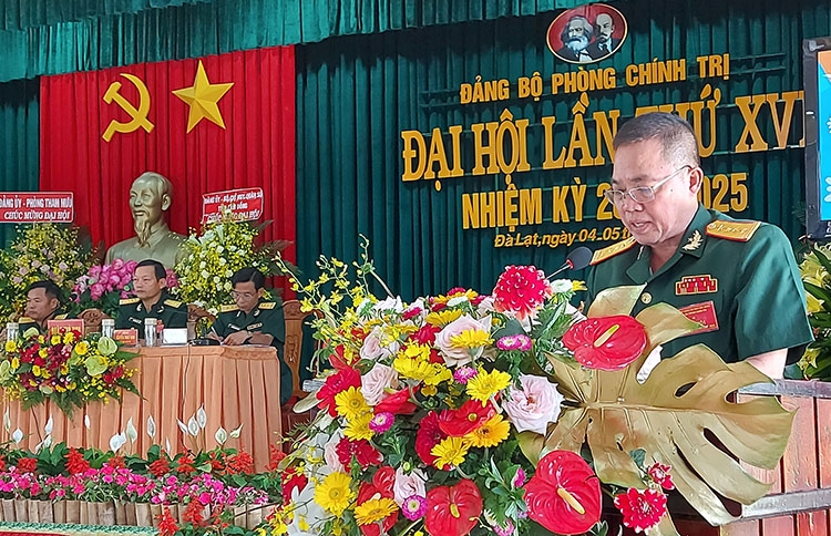 Đại hội Đảng bộ Phòng Chính trị lần thứ XVI, nhiệm kỳ 2020 - 2025