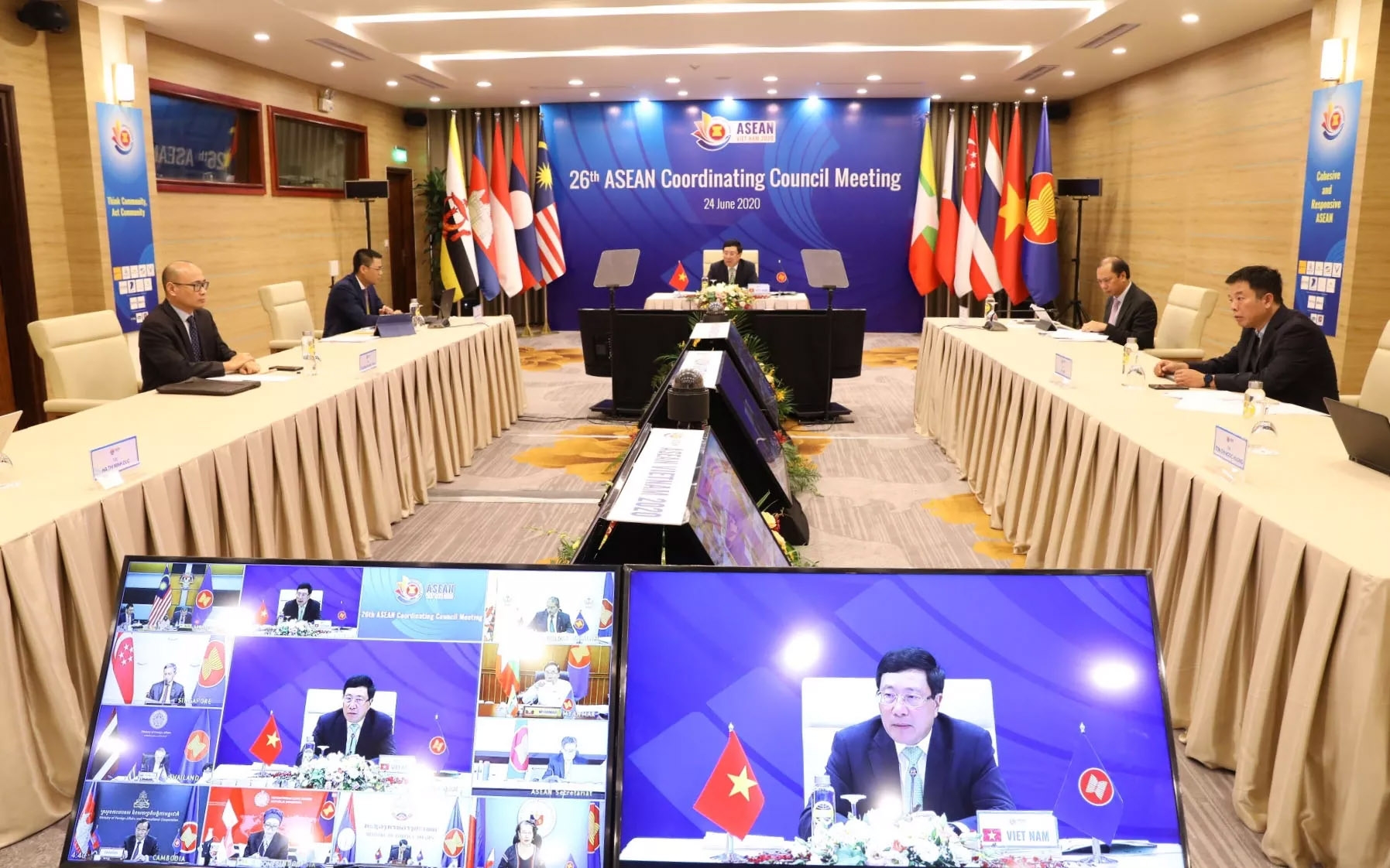 Hội đồng điều phối ASEAN đánh giá cao vai trò Chủ tịch ASEAN 2020 của Việt Nam