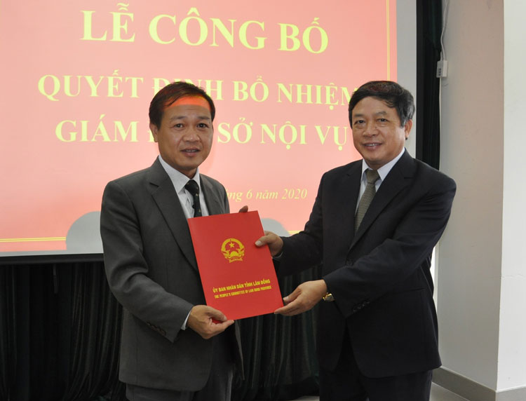 Sở Nội vụ Lâm Đồng có giám đốc mới