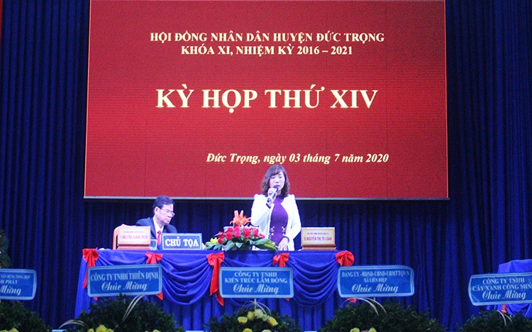 Kỳ họp thứ 14 HĐND huyện Đức Trọng khóa XI, nhiệm kỳ 2016-2021