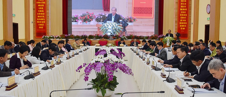 Quang cảnh Hội nghị trực tuyến