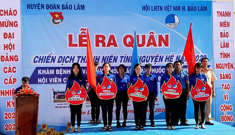 Tuổi trẻ Bảo Lâm phát động chiến dịch tình nguyện hè và khám bệnh, phát thuốc miễn phí cho cựu thanh niên xung phong