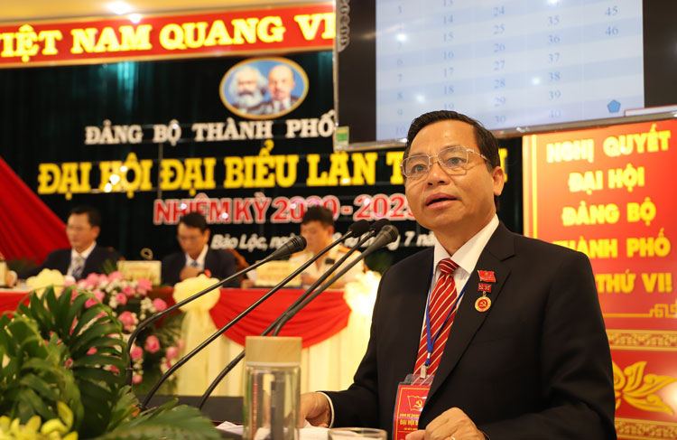 Tiến hành bầu Ban Chấp hành Đảng bộ thành phố Bảo Lộc khóa VI
