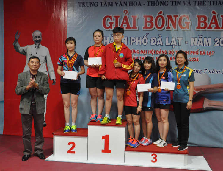 Các VĐV giành huy chương trong nội dung đôi nữ
