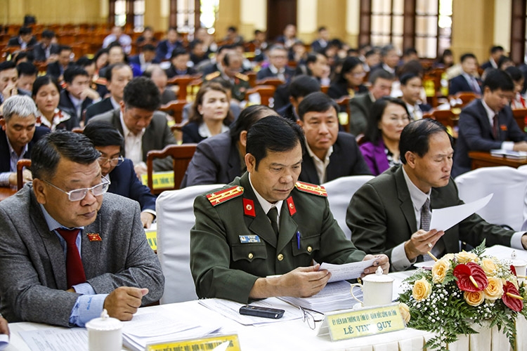 Các đại biểu tham dự Kỳ họp thứ 14