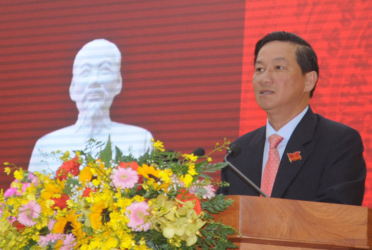 Đồng chí Trần Đức Quận – Phó Bí thư Thường trực Tỉnh ủy, Chủ tịch HĐND phát biểu bế mạc Kỳ họp